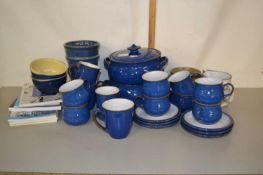 Quantity of blue Denby tea wares