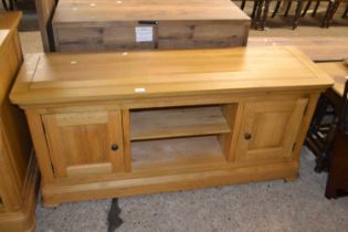 Modern oak television cabinet