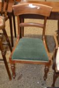 Victorian bar back mahogany dining chair