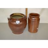 Two pottery jars