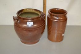 Two pottery jars