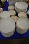 A quantity of various table wares to include Dudson, Habitat and others
