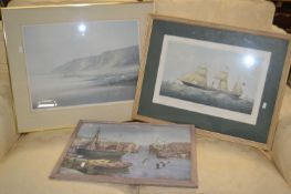 Mixed Lot: Three assorted pictures to include a Vernon Ward print