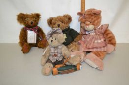 Collection of modern teddy bears