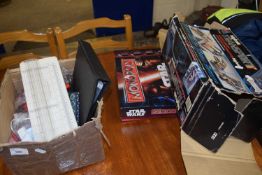 A Big Track Transport Star Wars Monopoly and sundry items