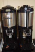 A pair of catering size filter coffee machines