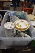 Mixed Lot: Assorted ceramics, glass ware, model figures, storage pots etc