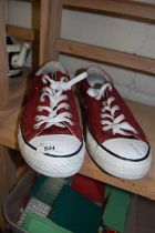 A pair of Converse All Star trainers, size 8