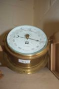 Lilley & Gillie of North Shields brass cased ships barometer