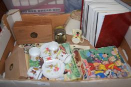 Mixed Lot: Decoupage, prints, Rupert the Bear collectables etc