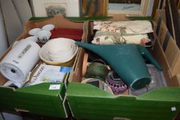Mixed Lot: Two boxes of assorted kitchen wares