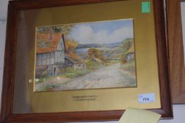 Shakespears Country, watercolour, framed and glazed