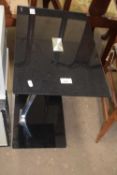 Smoked glass TV stand