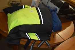 A hi-viz rucksack and contents