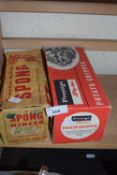 A vintage Spong mincer, boxed and a vintage Prestige potato chipper, boxed (2)