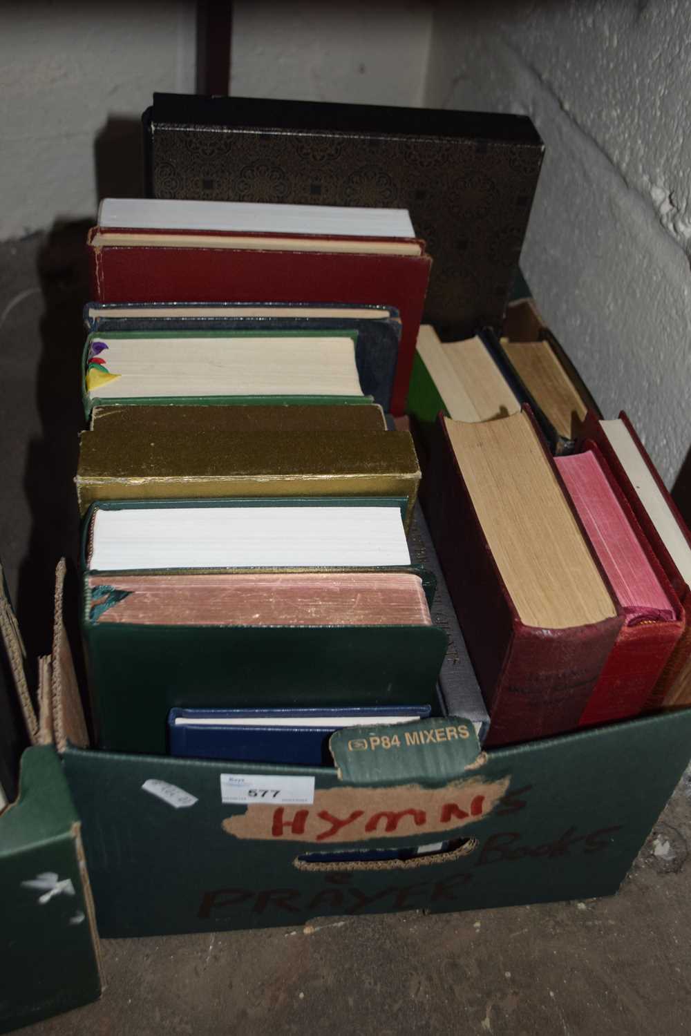 One box of mixed books