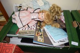 Mixed Lot: Two collectors dolls, books, prints etc