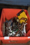 Box of assorted hand tools