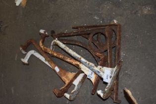 Quantity of metal wall brackets