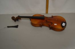 A 20th Century students violin, unsigned