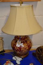 Modern Rochamp Kutani pattern table lamp