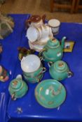 Mixed Lot: Japanese egg shell teaset decorated with dragons together with further tea wares, Torquay