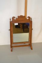 Small mahogany framed swing dressing table mirror