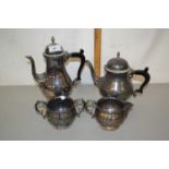 Silver plated tea and coffee set