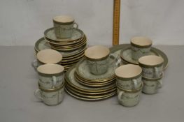 Quantity of James MacIntyre & Co Esso green glazed tea wares