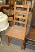 Ladderback pine chair