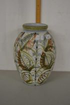 A Denby Glyn Colledge floral decorated vase