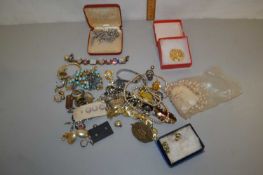 Large bag of assorted costume jewellery