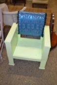 Small painted armchair in the Art Deco style