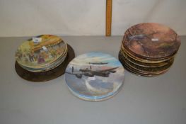 Collection of various modern decorative wall plates to include Davenport, Royal Doulton etc