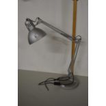 Anglepoise type desk lamp