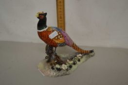 Royal Crown Derby model of a pheasant, cracked to base