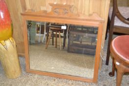 A late Victorian bevelled wall mirror
