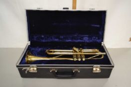 A Selmer Invictor brass trumpet