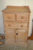 Small pine side cabinet, 64cm wide