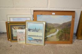 Group of various assorted pictures and prints to include upland studies