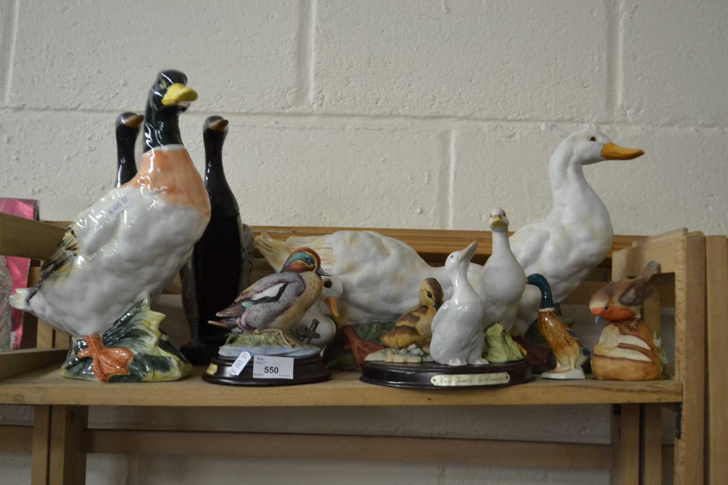 Quantity of assorted duck, geese and other bird figurines