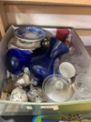 Quantity of assorted glass ware, figurines and other items
