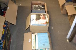 Three boxes of assorted books, various topics