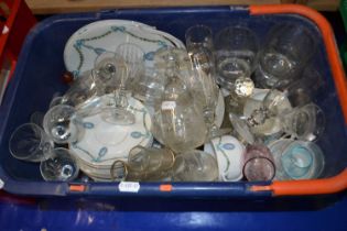 Mixed Lot: Assorted ceramics and glass to include tea wares, drinking glasses, tumblers etc