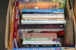 Books to include cookery, health and wellbeing and others