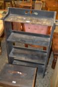 Early 20th Century dark stained bookcase cabinet