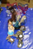 Mixed Lot: Wade tortoises, various butterfly, elephant and teddy bear models, a Russian model of