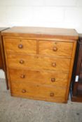 Victorian satin birch five drawer chest