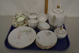 Tray of Bavarian tea wares and other items