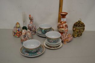 Mixed Lot: Various modern Chinese and other ornaments, tea wares etc